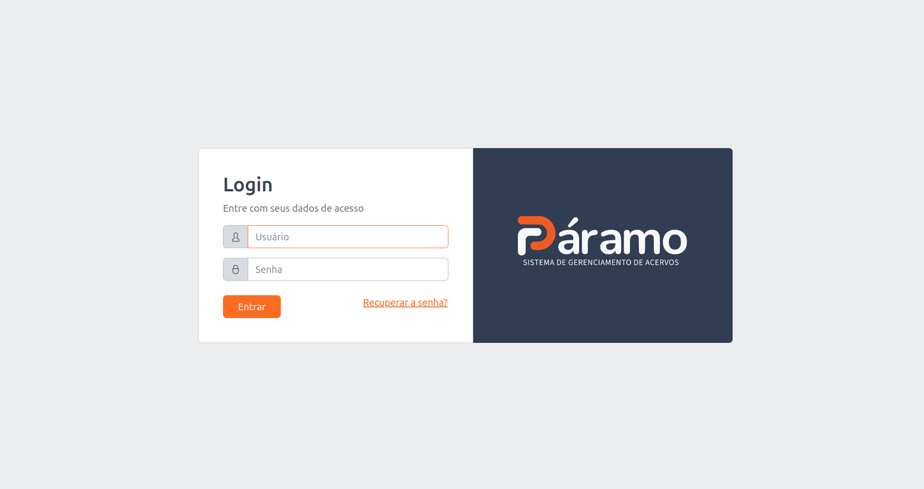Tela de login